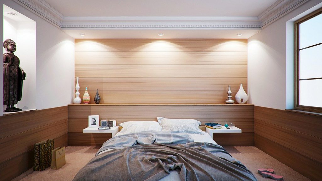 łóżko 160 × 200 z pojemnikiem drewniane